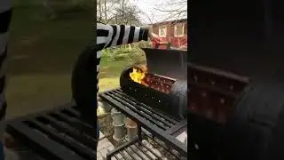 Мангал из газового баллона!