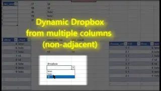 Extract A Unique List Within 1 Column From 2 Non Adjacent Columns | 