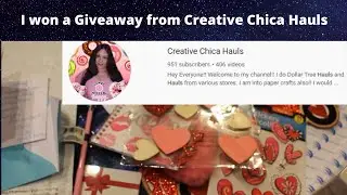 I won a Giveaway from CREATIVE CHICA HAULS