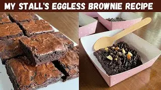 How to make eggless brownies | no condensed milk | fudgy brownies | தமிழ் | with English subtitles