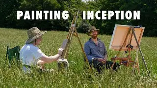 I did a painting, whilst getting painted