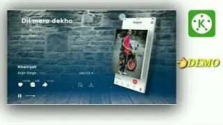 3D Wall LyricalStatus Editing| Instagram 3d wall editing|How To Make Status Editing In Kinemaster 😘
