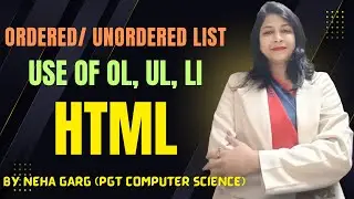 HTML Tutorials || Ordered list and Unordered List || html ol tag, ul tag and li tag || Lists in HTML