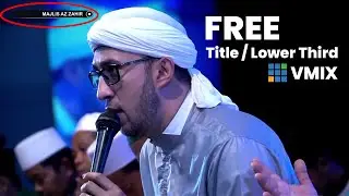 FREE Title / Lower Third LIVE EVENT seperti NET TV | Lower Third VMIX