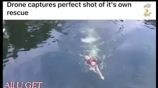 Drone captures perfect shot for its on rescue
