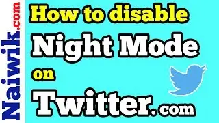 Enable Night Mode feature on Twitter.com [ Desktop ]