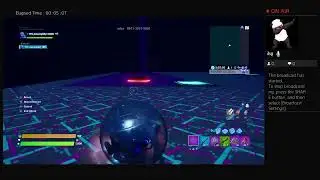 Fortnite playing trickshot map