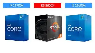i7 11700K vs R5 5600X vs i5 11600K - RTX 3080 - Gaming Comparisons