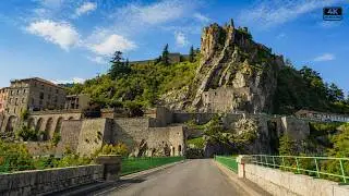 This Road Ends Beneath a Fortress in the Rocks | Sisteron France 4K Drive