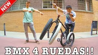 CREATE A 4 WHEELS BMX - The most difficult challenge!!