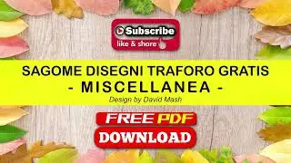 Sagome Disegni Traforo Gratis #Miscellanea -  ✅ FREE PDF DOWNLOAD