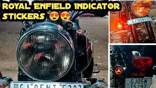 #2023 Royal Enfield Indicator Stickers 😍😍 #royalenfield #bullet