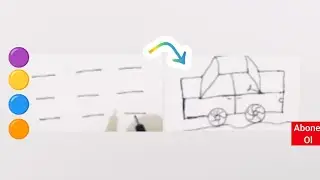 çizgilerden araba çizimi çok kolay çizimler sevimli çizimler kolay çizimler