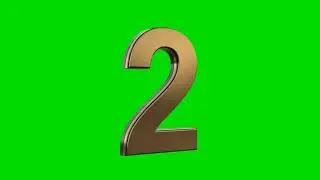 0 to 9 golden number green screen video for YouTube/download free green screen video for YouTube