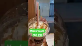 Mocha frappe with oreo 