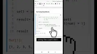 #10 Python Exercises for Beginners: How to Find Duplicates in a List using Set and List Functions
