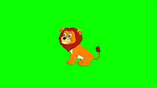 Lion green screen no copyright free video/Lion green screen video