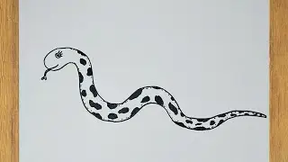 Menggambar Ular Dengan Mudah | How To Draw Snakes Easy