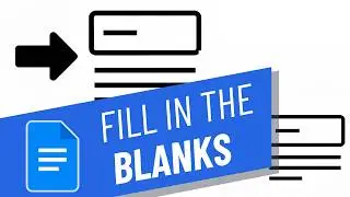 Fill in the Blank on Google Docs