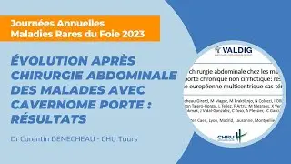 Évolution après chirurgie abdominale des malades avec cavernome porte - JAMRF 2023