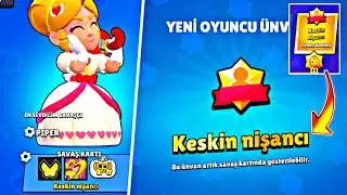 PİPER'I ALTIN 3 YAPTIM!! Keskin Nişancı Ünvanı 😇| BRAWL STARS