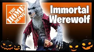 9.5 FT Immortal Werewolf Custom Scene Build, Halloween Graveyard