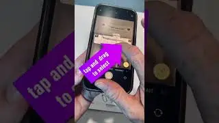 Reading text aloud using the iPhone camera text scanning feature