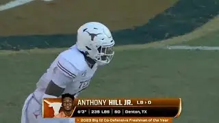 Texas LB Anthony Hill (11 Tackles, 2 Sacks, 1 FF) vs Oklahoma • 10/12/2024