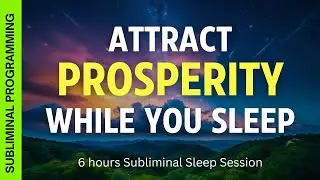 Attract Prosperity While You Sleep - 🎧SUBLIMINAL🎧 Affirmations to Reprogram Your Mind for Prosperity