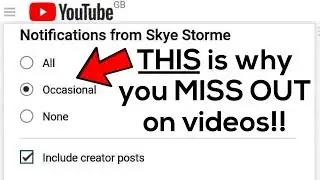 YouTube Notifications not always working? THIS is why you MISS OUT on videos!!