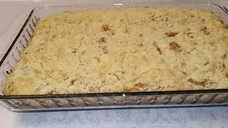 НЕЖНЕЙШИЙ ПИРОГ ЗА СЧИТАННЫЕ МИНУТЫ! ПРОСТО И ОЧЕНЬ ВКУСНО. АБРИКОСО-БАНАНОВЫЙ ПИРОГ