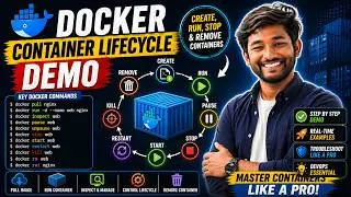 Docker Container Lifecycle Demo 🐳 | Create, Run, Stop & Remove Containers | DevOps Tutorial