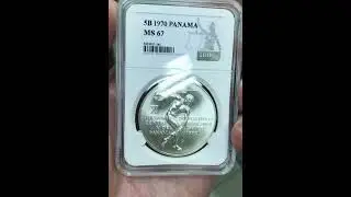 5 Бальбоа 1970 DNC MS67 Ярчайшая