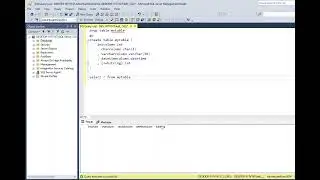 MS SQL tutorial - introduction to tables. Create, insert data and delete.
