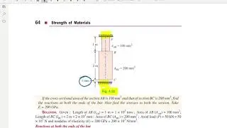 STRENGTH OF MATERIAL  || R. S. KHURMI ||CHAPTER 4 || Example 4.12