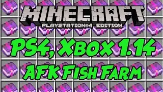 Minecraft 1.14 AFK Fish Farm Tutorial - (CONSOLE EDITION)  *PS4 And XBOX*