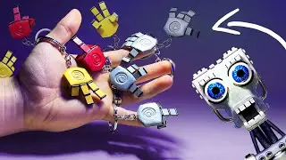 I crafted FNAF keyrings for you with blocky ambience | How to make keyrings with polymer clay