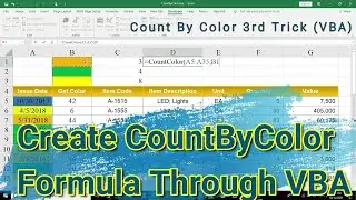 How to Count Colored Cells in Excel Using VBA Code