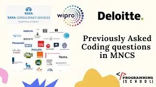 Previously Asked Coding Questions with Explanation -