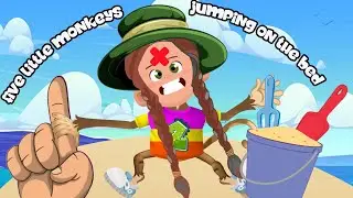 Five Little Monkeys Jumping On The Bed - Nursery Rhymes & Kids Songs - Baby songs Lyrics