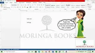 How to Convert Text to a Table in MS Word 2013 in Windows 10