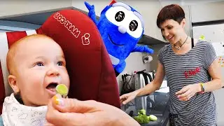 Baby's first solids and weaning - a vlog by mom Masha Kapuki