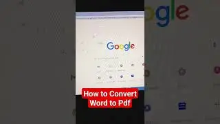 How to Convert Word to Pdf 