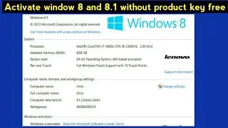 How to activate window 8 and 8.1 without product key 2021|| Activate window 8 and 8.1 free ||Window