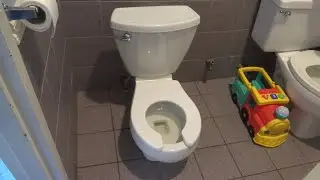 CHILDS TINY TOILET REPLACED