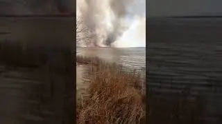 Пожар на озере