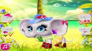 Baby Animal Caring Happy Elephant | Best Game For Baby | Fun Game For Girl
