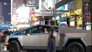 Homeless Man In A Cybertruck!