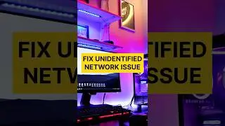 How to fix unidentified network issue on windows PC! 