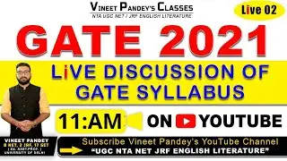 LIVE CLASS AND SYLLABUS GUIDANCE ON GATE 2021 SYLLABUS EXPLANATION AND PREPARATION GUIDANCE ! 11 AM